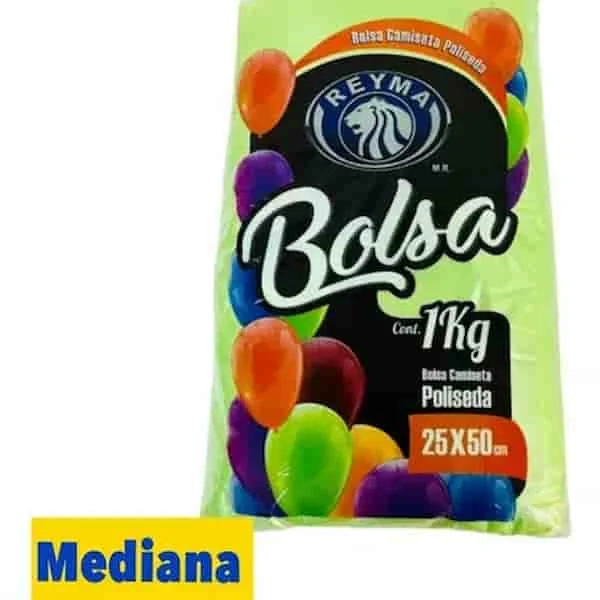 Bolsa de Camiseta de Poliseda Mediana