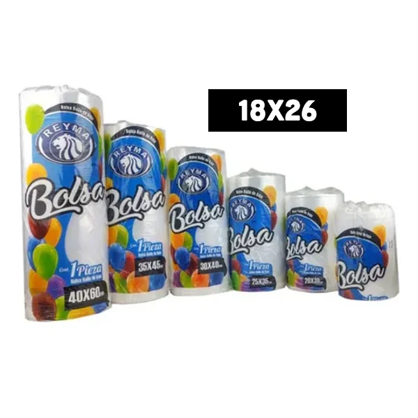 Bolsa de Rollo de Baja Densidad 18x26