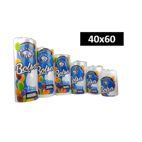 Bolsa de Rollo de Baja Densidad 40x60
