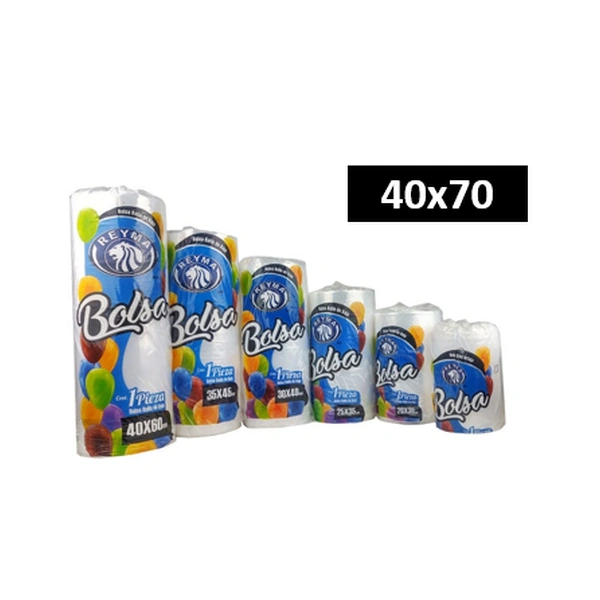 Bolsa de Rollo de Baja Densidad 40x70
