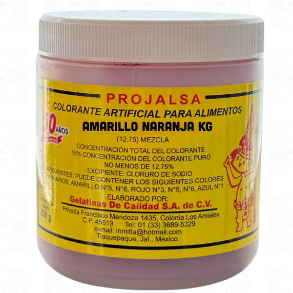 Colorante Amarillo Naranja 1kg